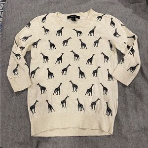 Forever 21 round neck sweater - cream - size M